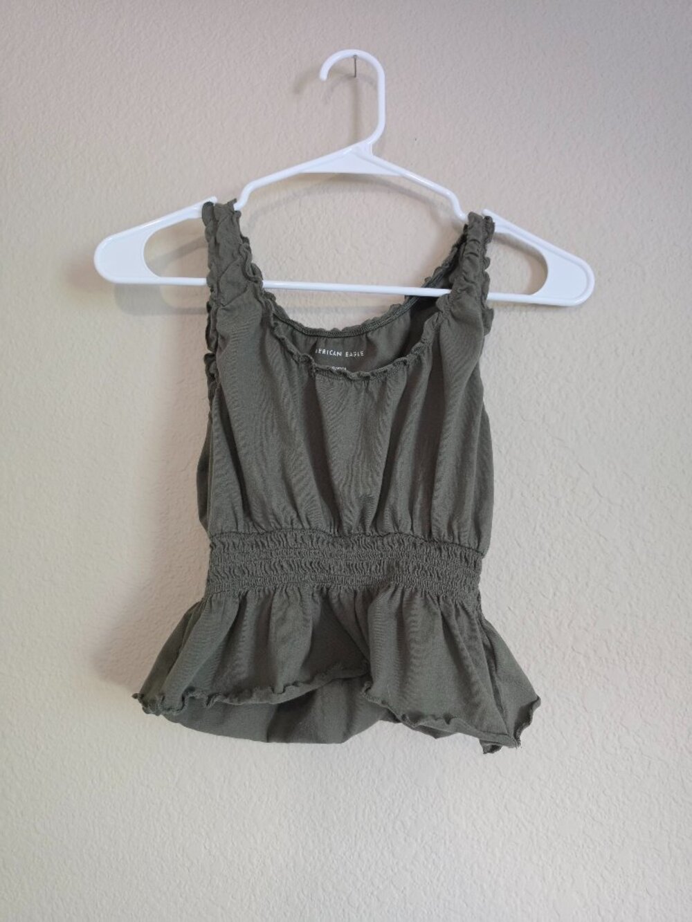 American Eagle Cute Women's Ruffle Tank Top, Size XS